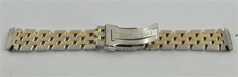 Breitling Pilotband Armband Stahl/gold 16mm Wings Lady Schön 